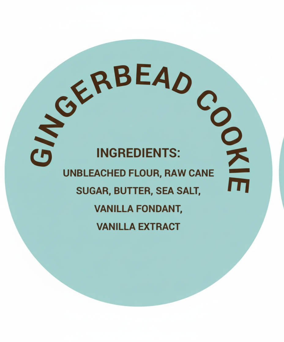 Gingerbread Cookie Label